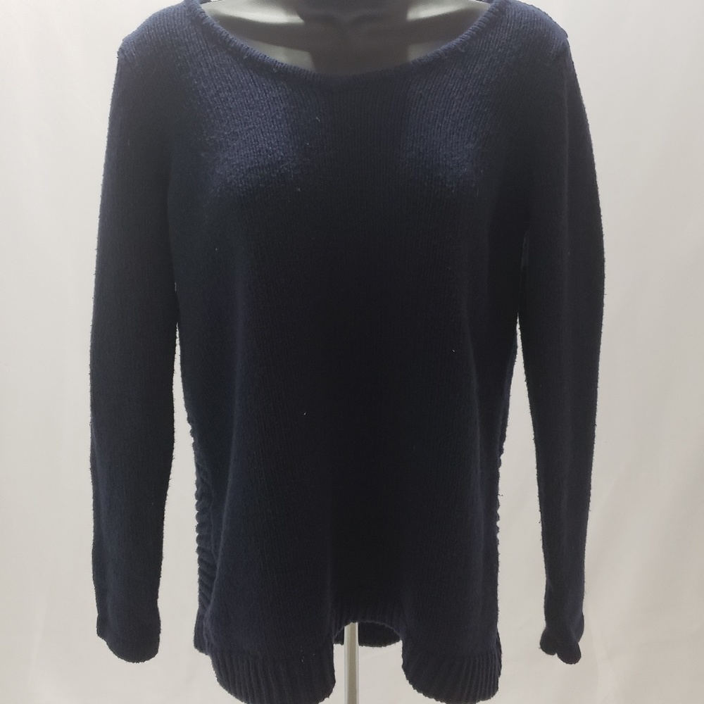 Women's Navy Blue Knitted Sweater